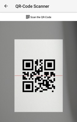 QR code scanner in Cliqz for Android